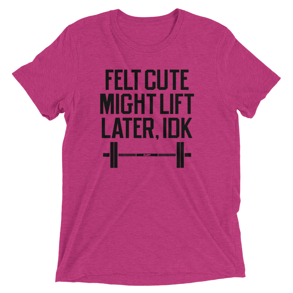 Felt Cute Might Lift Later Men's T-Shirt