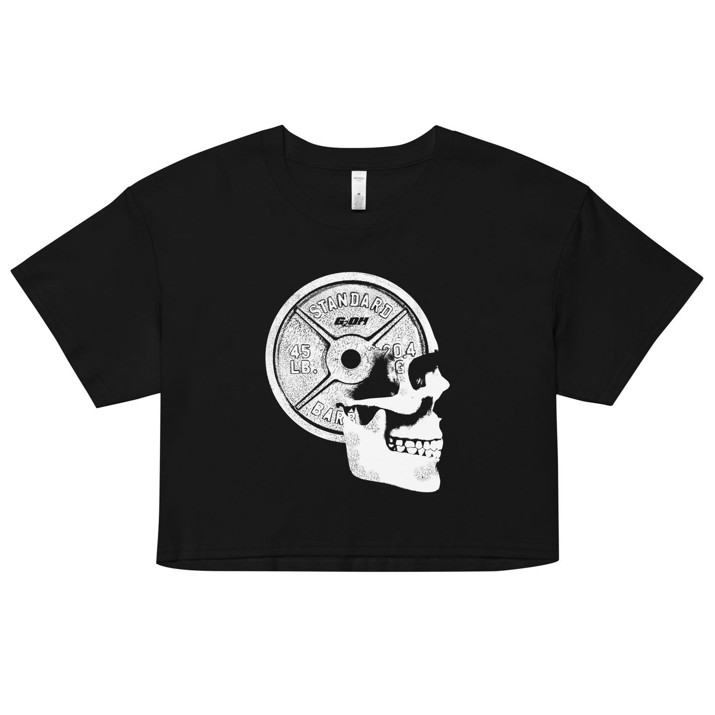 Weights On The Brain Women's Crop Tee
