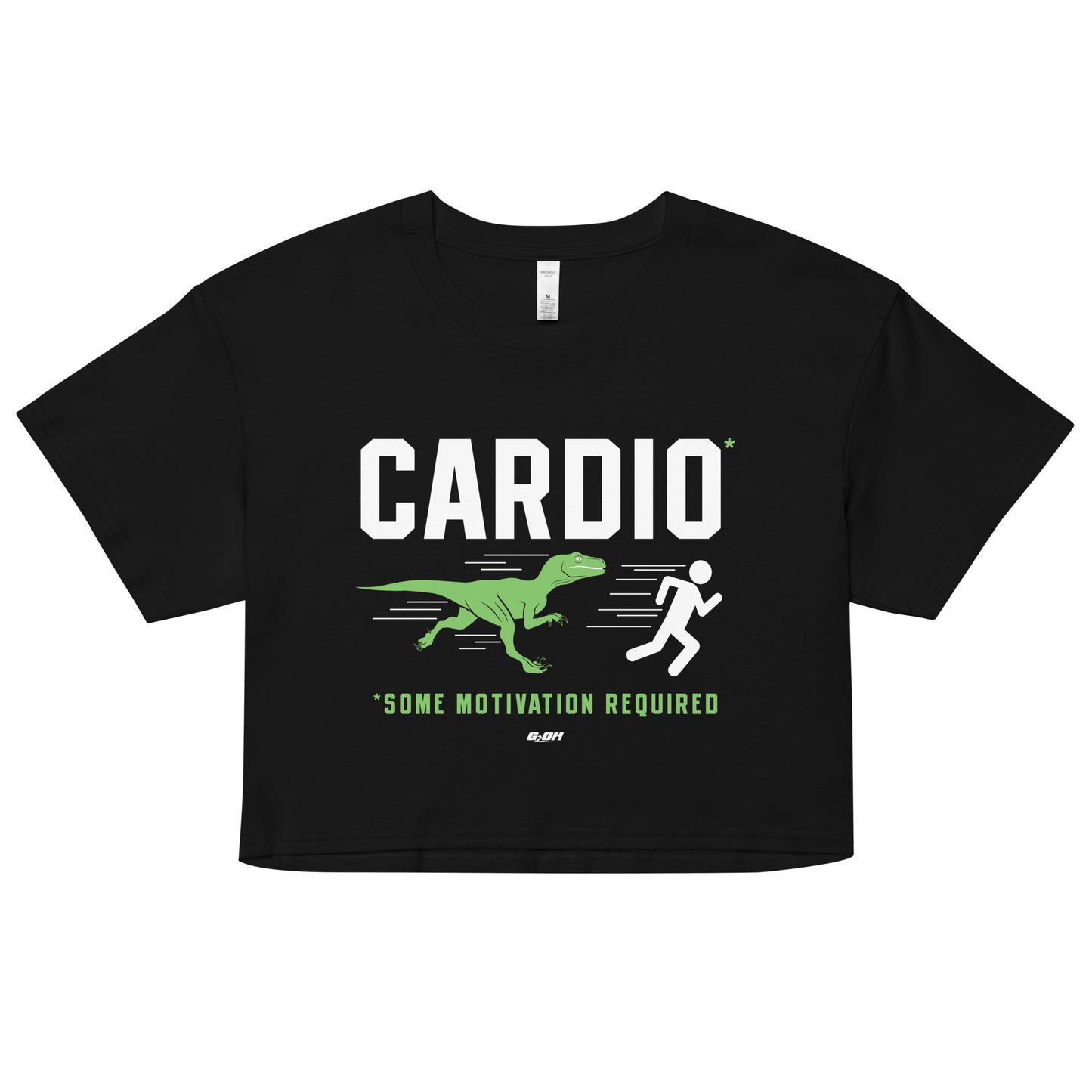 Cardio Some Motivation Required Women's Crop Tee