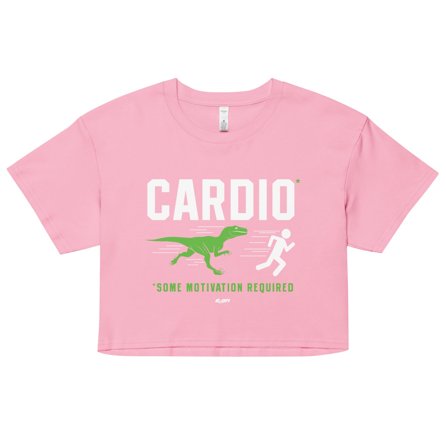 Cardio Some Motivation Required Women's Crop Tee