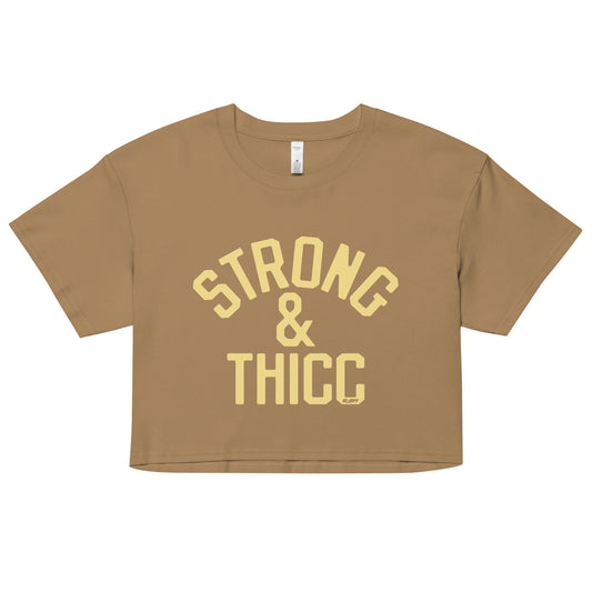 Strong & Thicc Women's Crop Tee