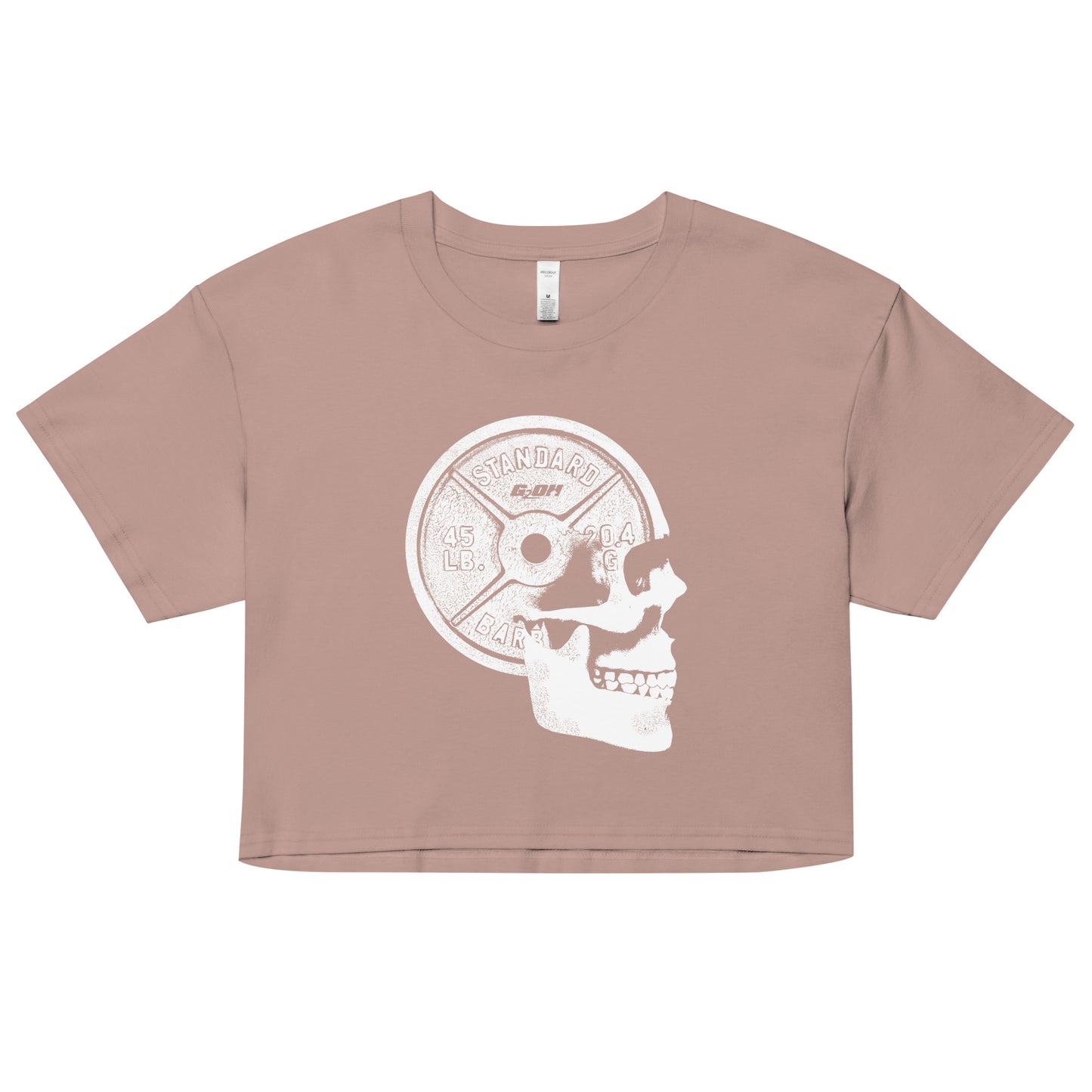 Weights On The Brain Women's Crop Tee