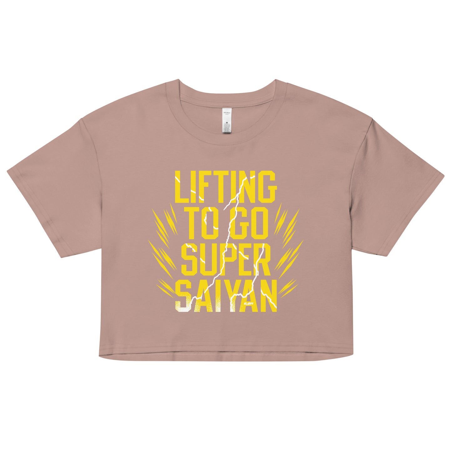 Lifting To Go Super Saiyan Women's Crop Tee