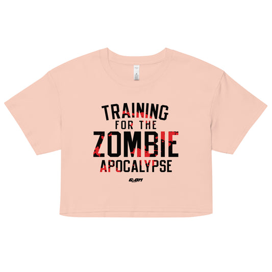 Training For The Zombie Apocalypse Women's Crop Tee