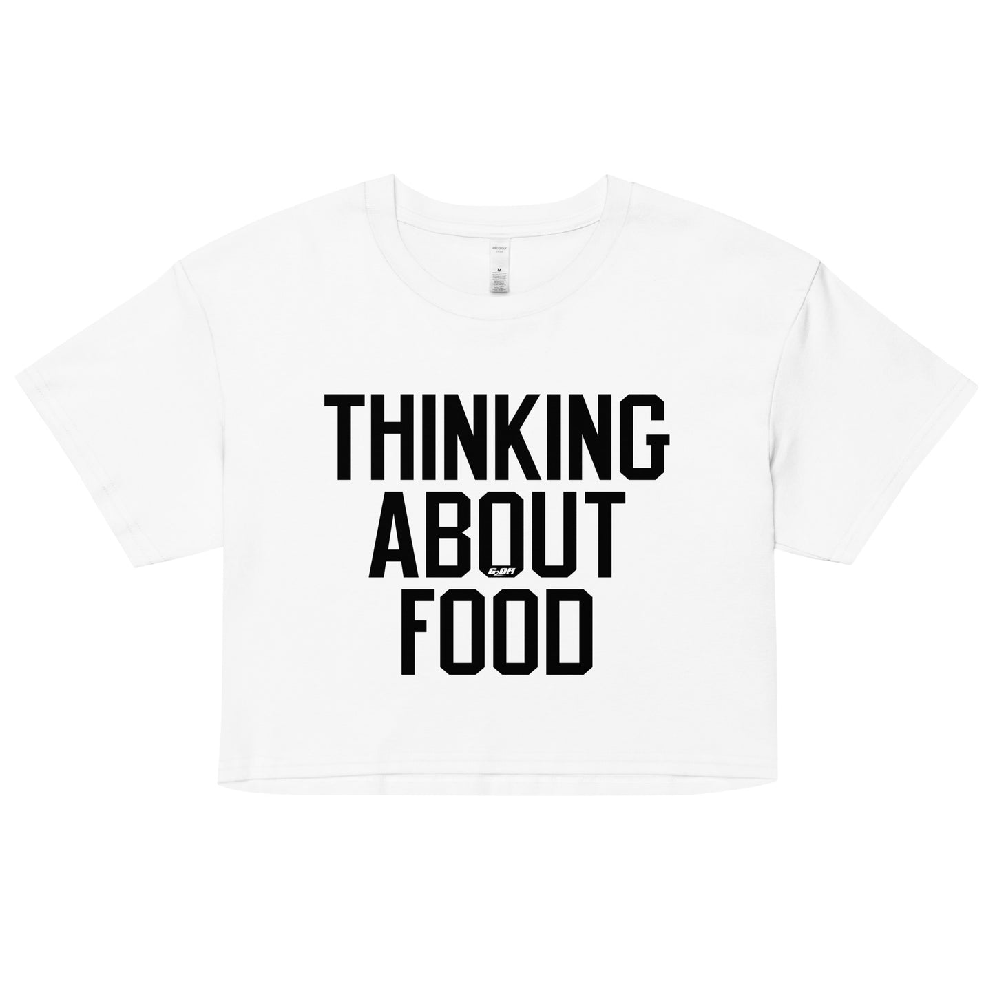 Thinking About Food Women's Crop Tee