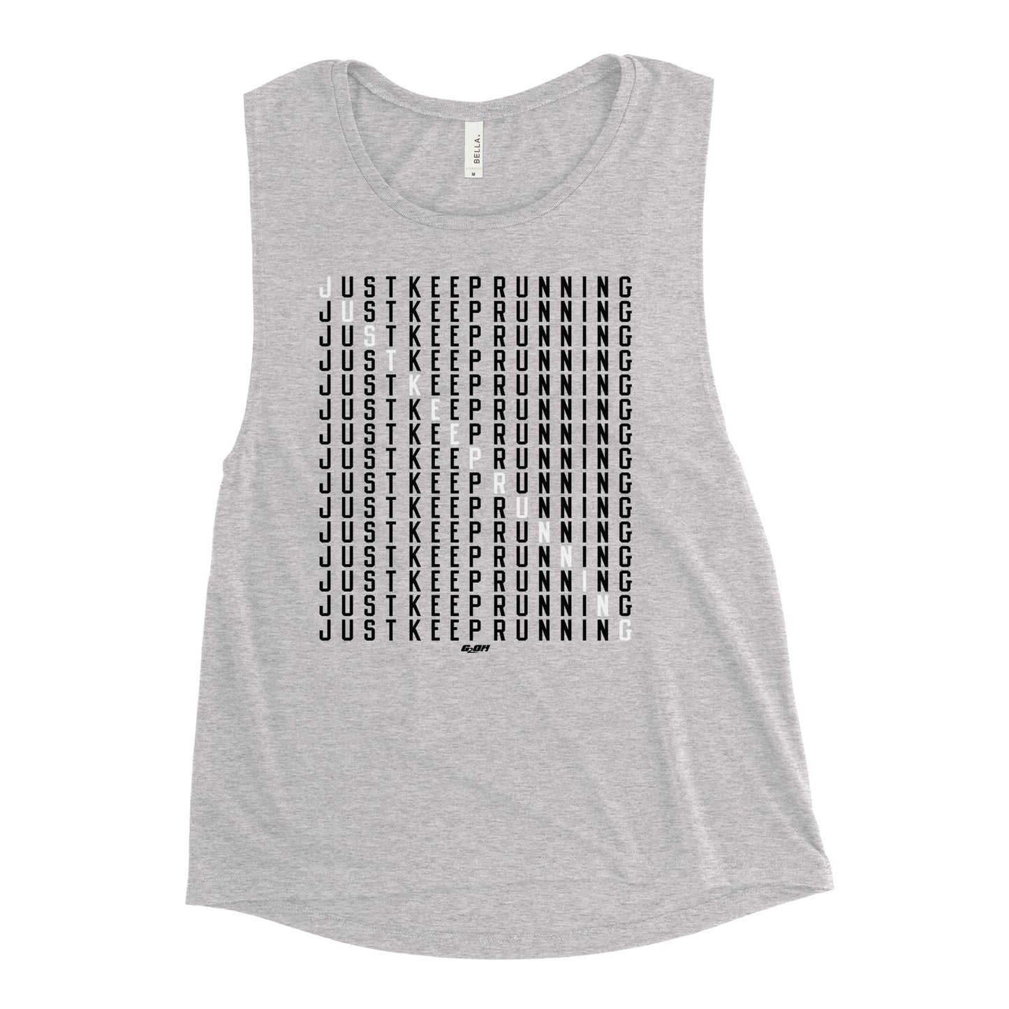 Just Keep Running Women's Muscle Tank