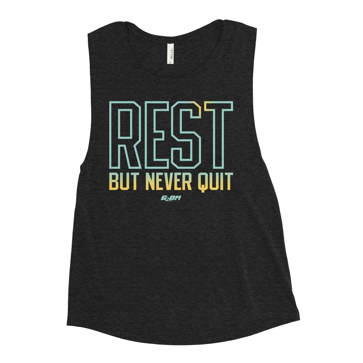 Rest But Never Quit Women's Muscle Tank