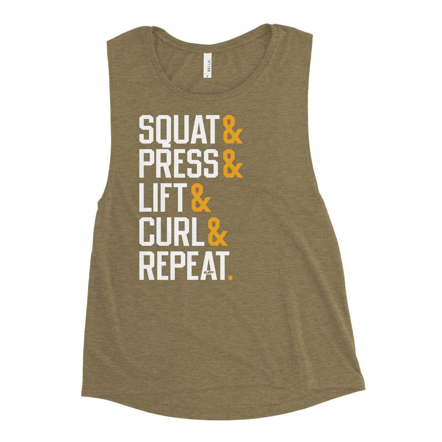 Squat Press Lift Curl Repeat Women's Muscle Tank