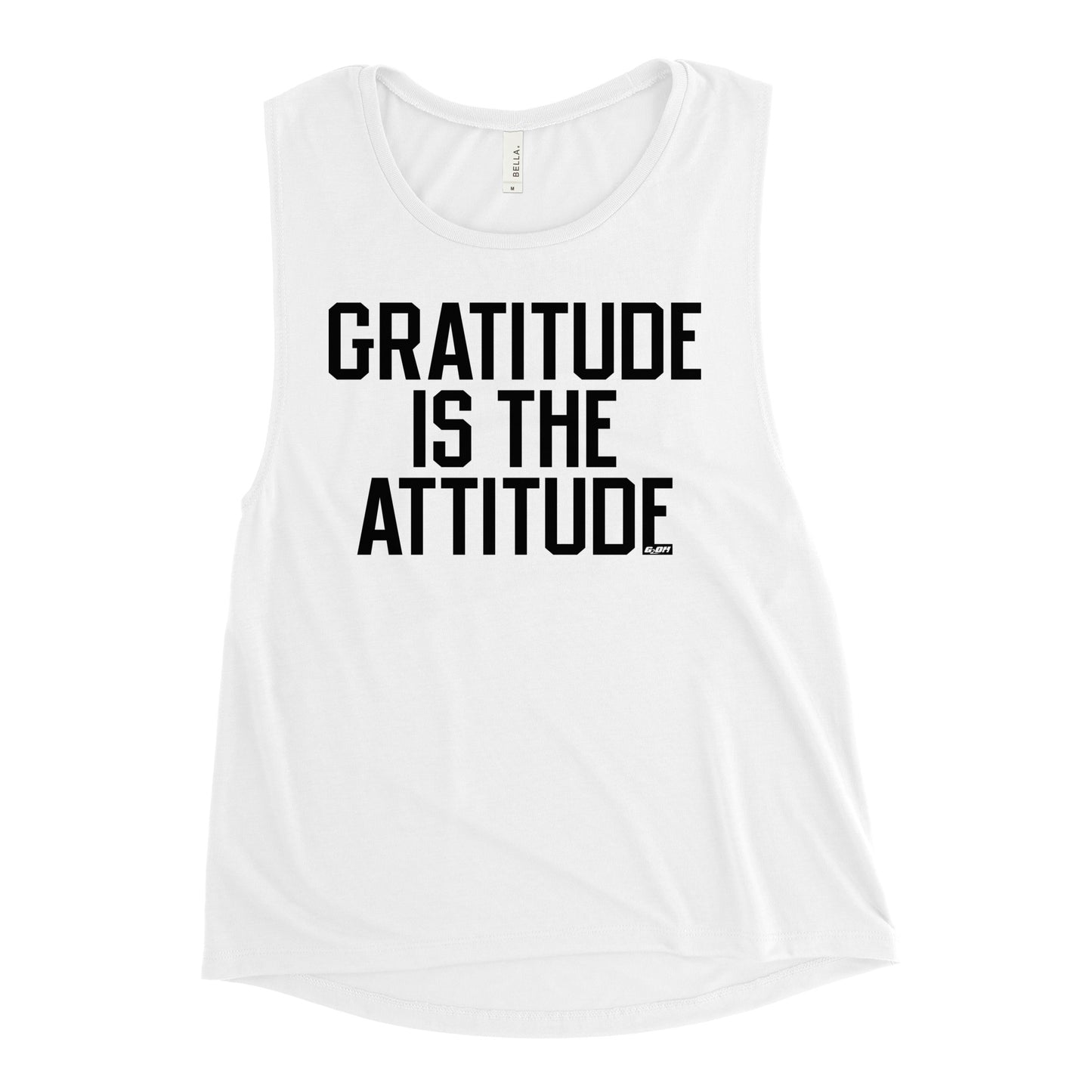 Gratitude Is The Attitude Women's Muscle Tank