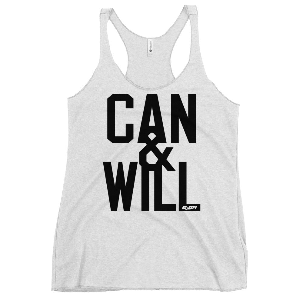 Can And Will Women's Racerback Tank