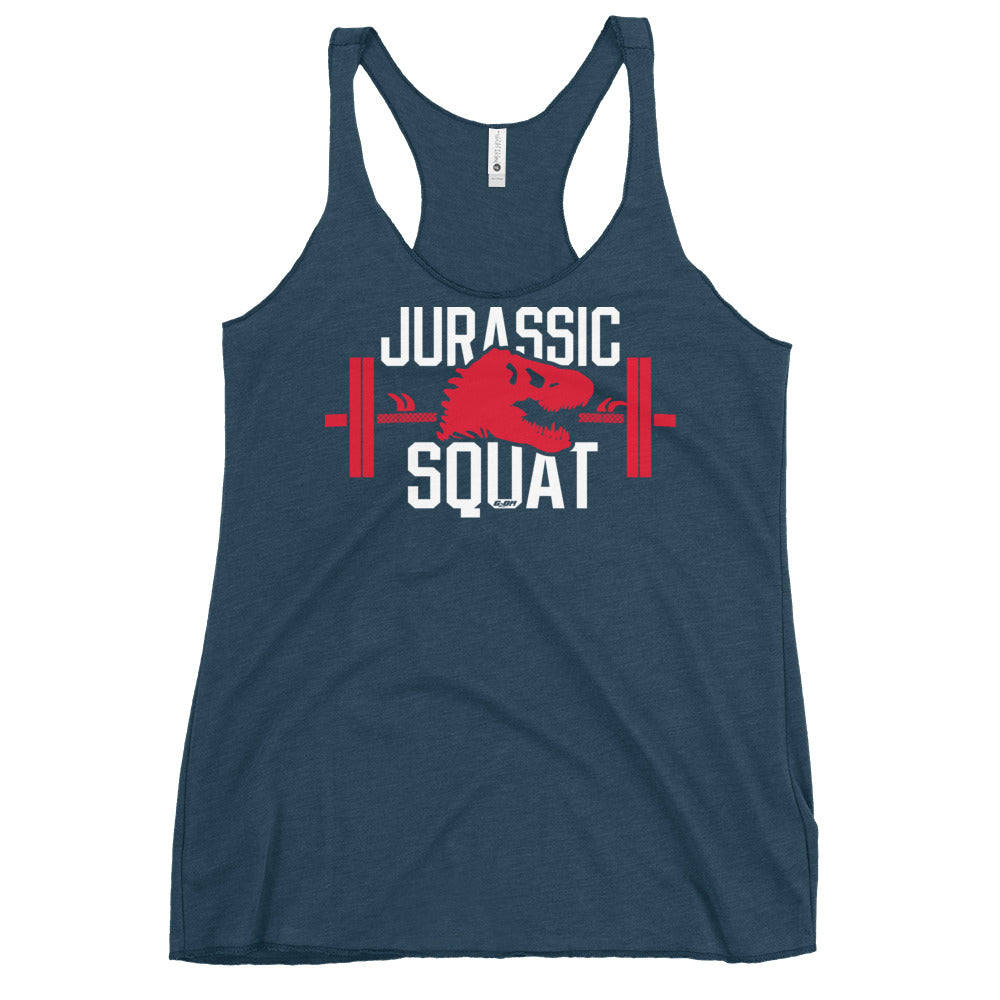 Jurassic Squat Women's Racerback Tank