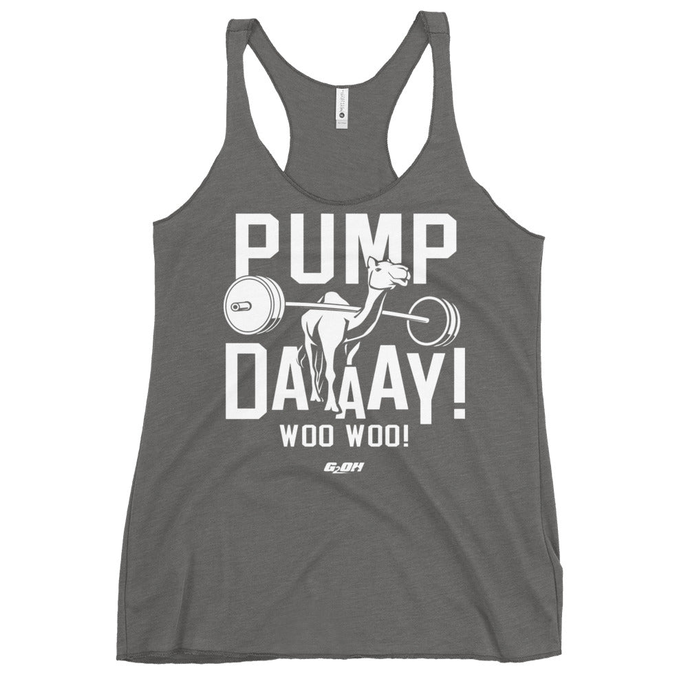 Pump Day Women's Racerback Tank