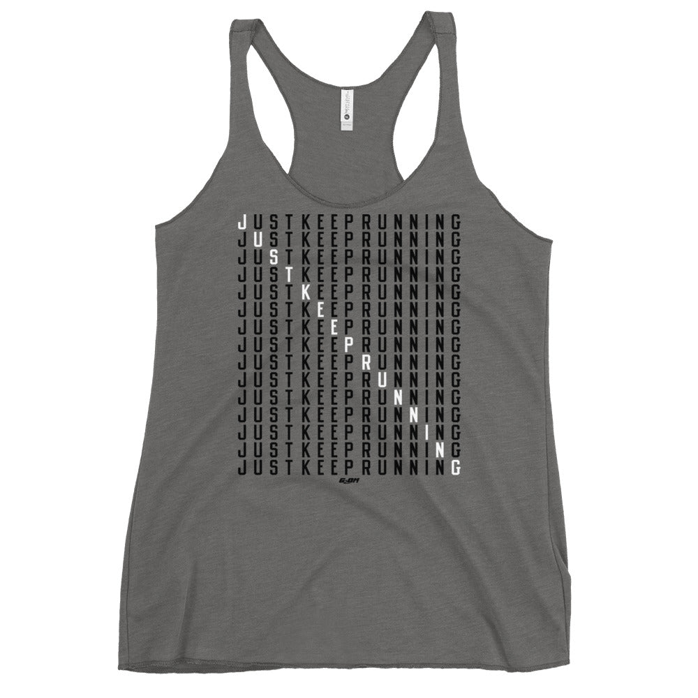 Just Keep Running Women's Racerback Tank