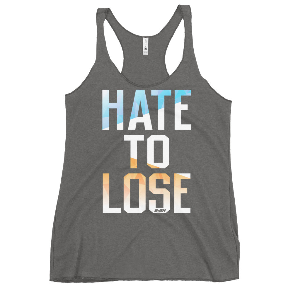 Hate To Lose Women's Racerback Tank