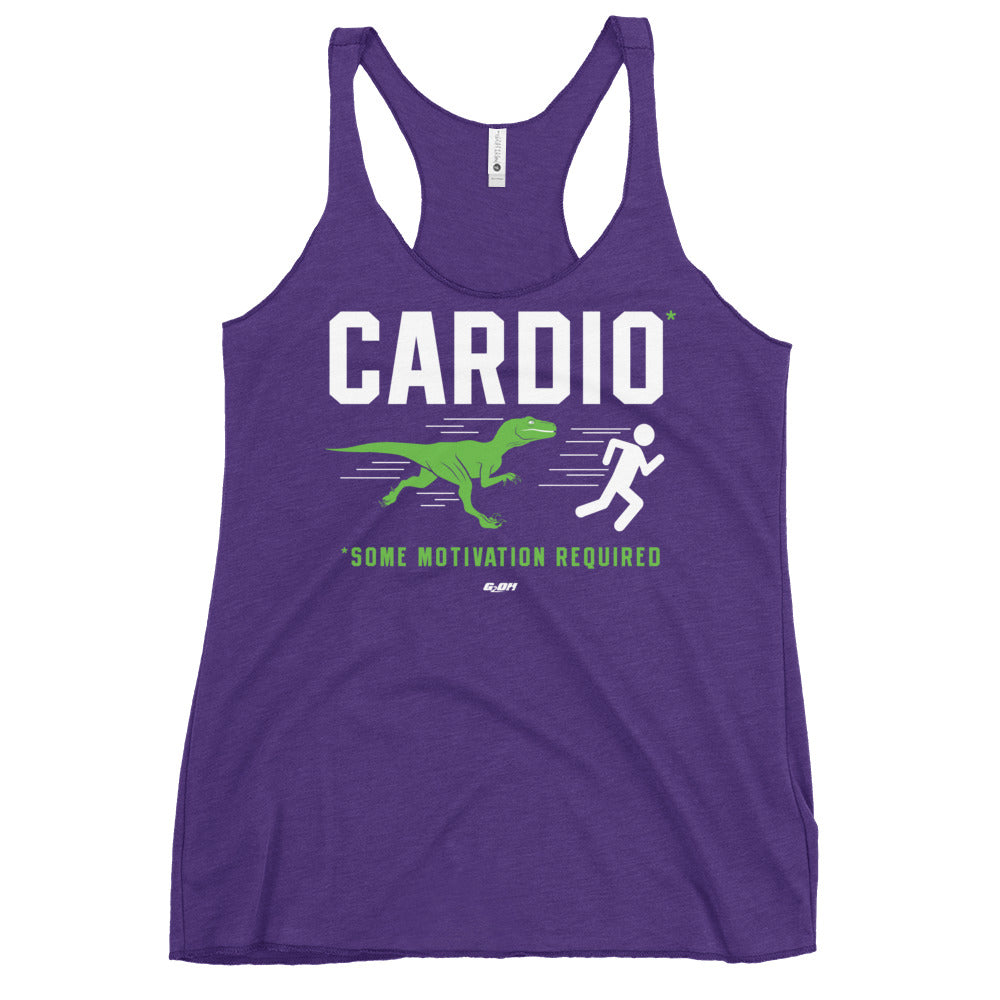 Cardio Some Motivation Required Women's Racerback Tank