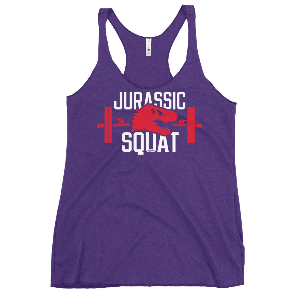 Jurassic Squat Women's Racerback Tank