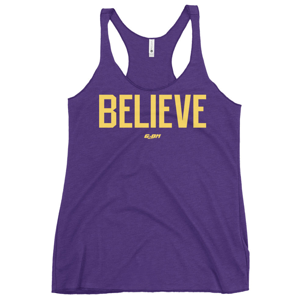 Believe Women's Racerback Tank