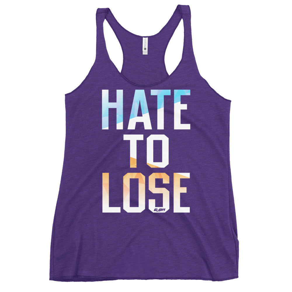 Hate To Lose Women's Racerback Tank