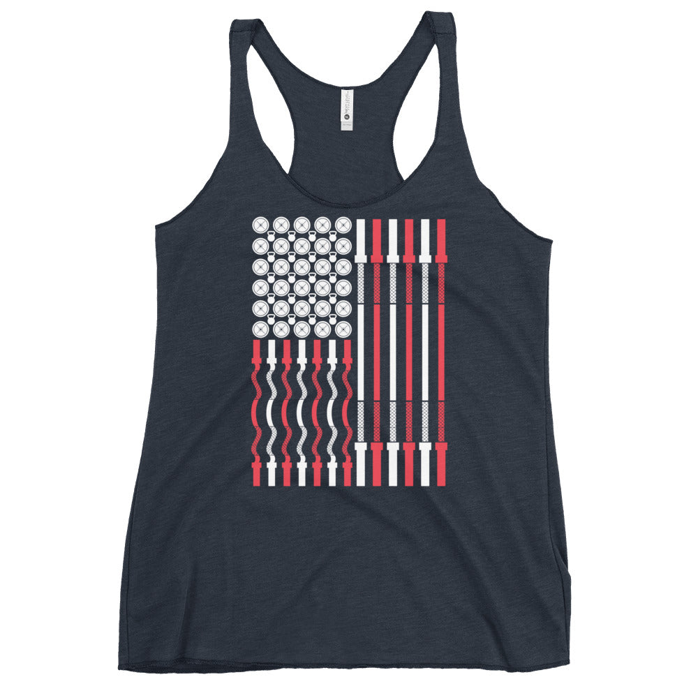 Workout Flag Women's Racerback Tank