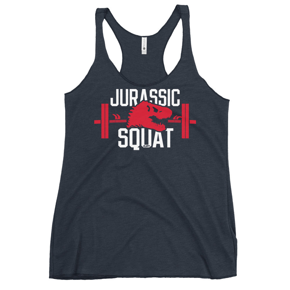 Jurassic Squat Women's Racerback Tank