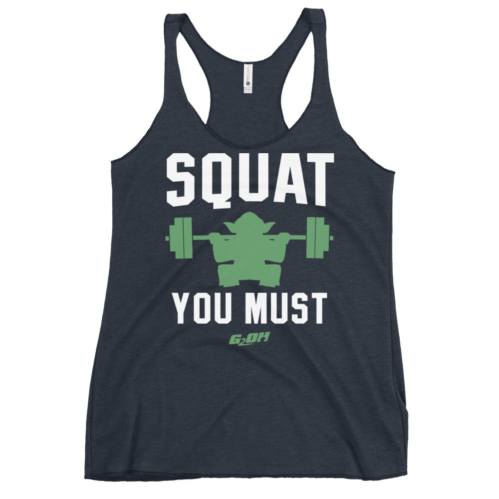 Squat You Must Women's Racerback Tank