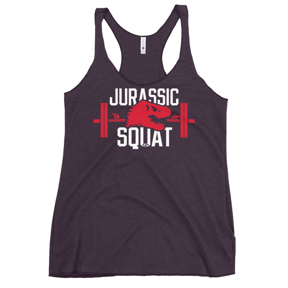 Jurassic Squat Women's Racerback Tank
