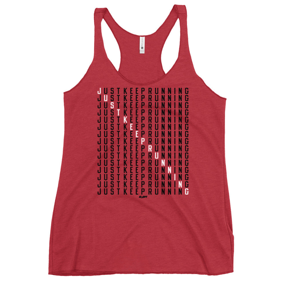 Just Keep Running Women's Racerback Tank
