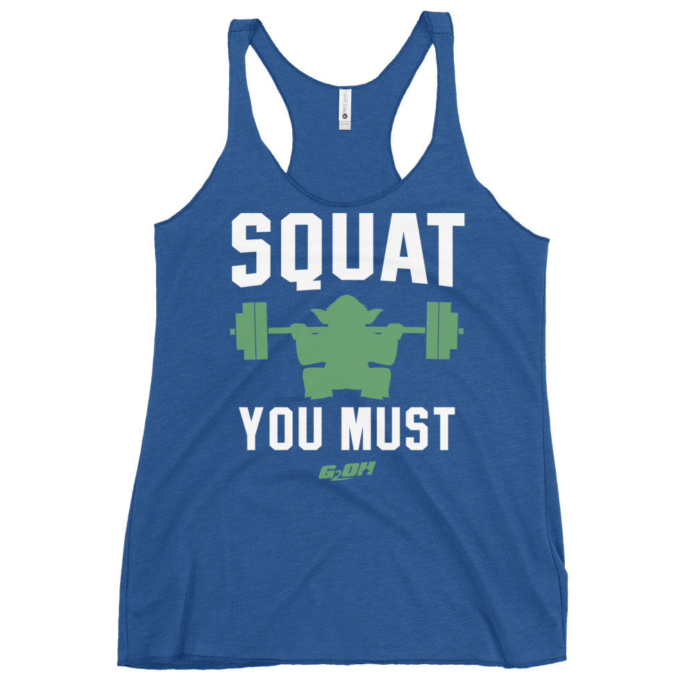 Squat You Must Women's Racerback Tank