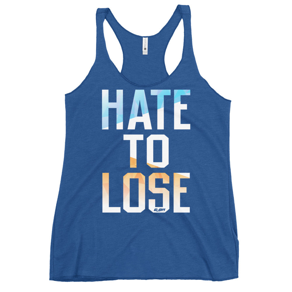 Hate To Lose Women's Racerback Tank