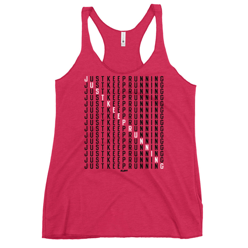 Just Keep Running Women's Racerback Tank