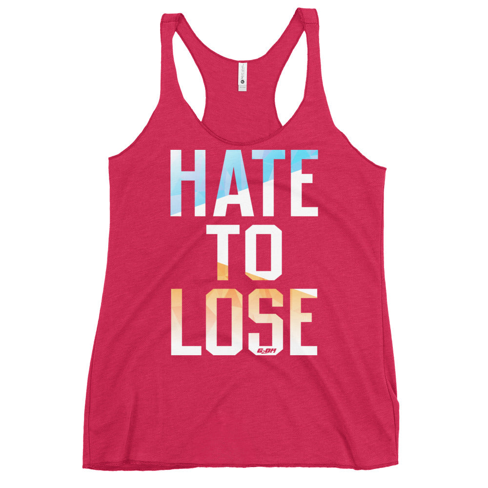 Hate To Lose Women's Racerback Tank