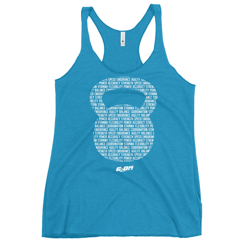 Kettlebell Commandments Women's Racerback Tank