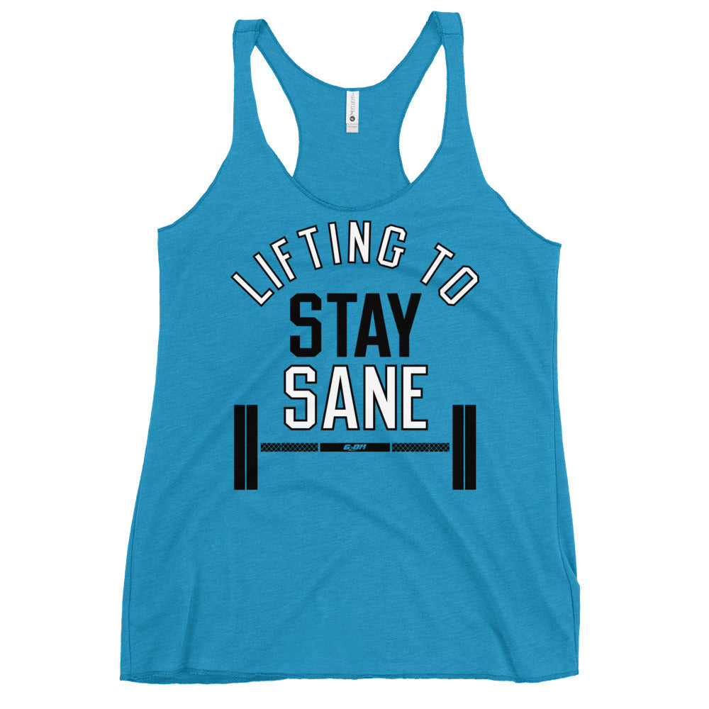 Lifting To Stay Sane Women's Racerback Tank