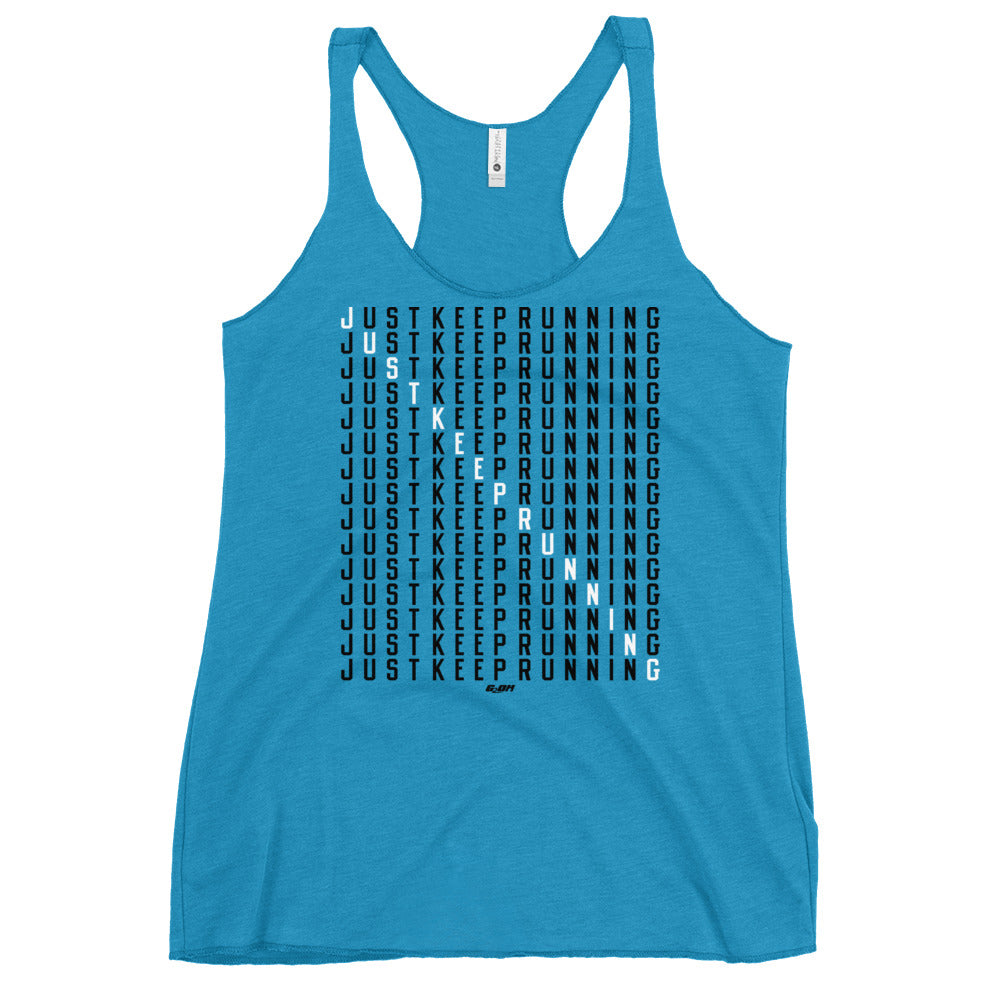 Just Keep Running Women's Racerback Tank