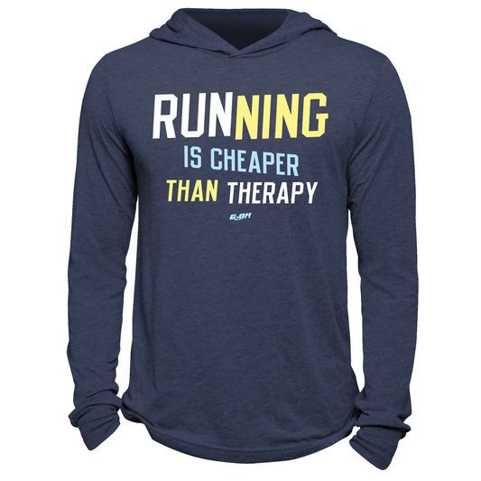 Running Is Cheaper Than Therapy Hoodie