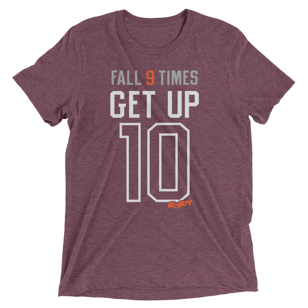 Fall 9 Times, Get Up 10 Men's T-Shirt