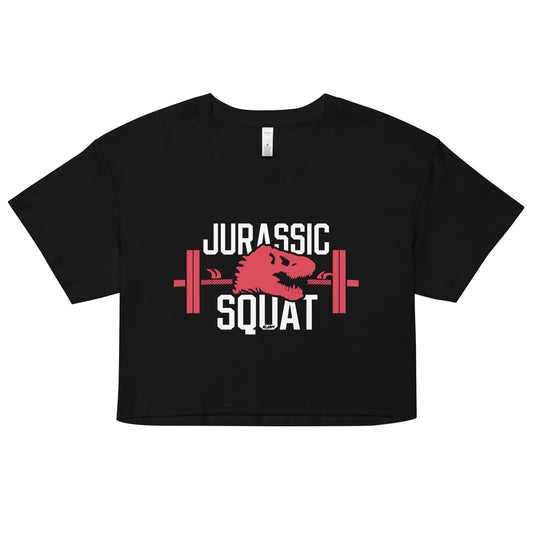 Jurassic Squat Women's Crop Tee