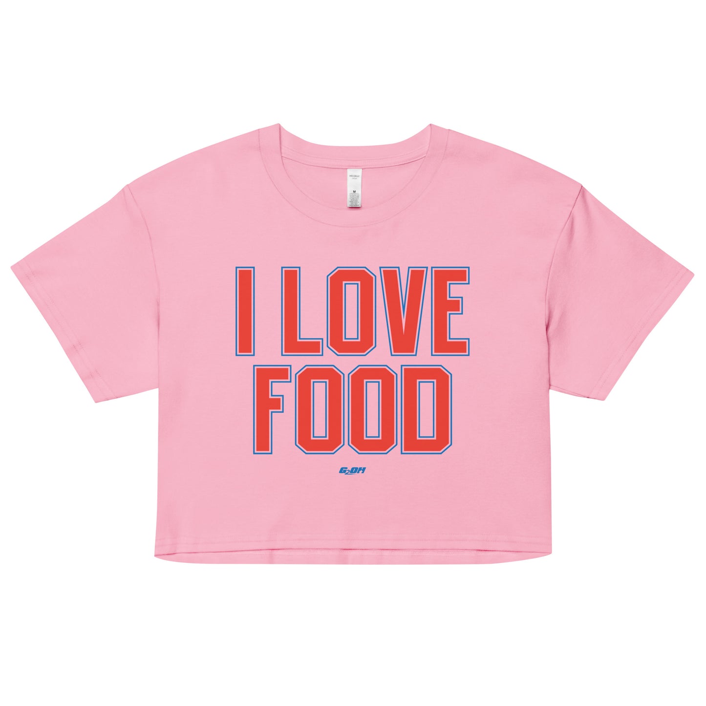 I Love Food Women's Crop Tee