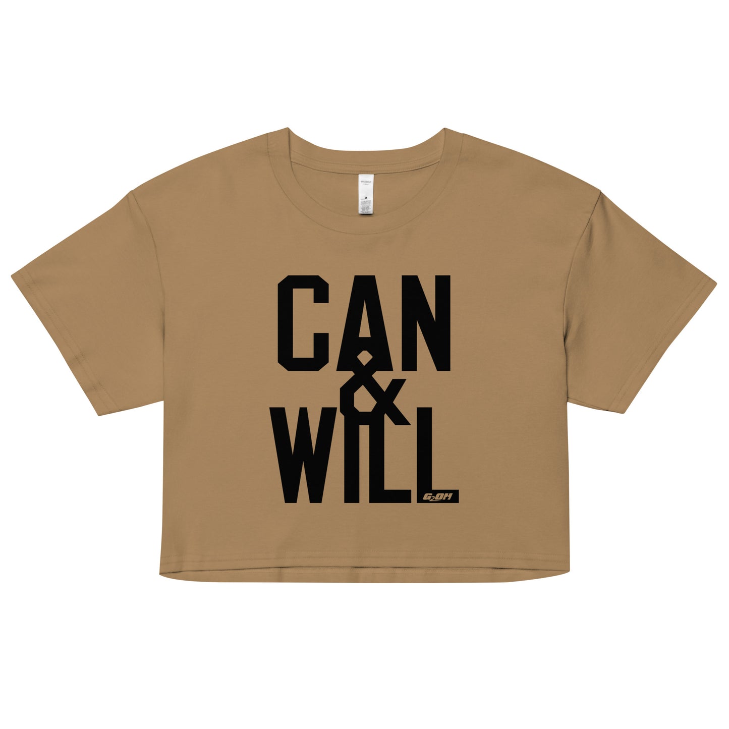 Can And Will Women's Crop Tee