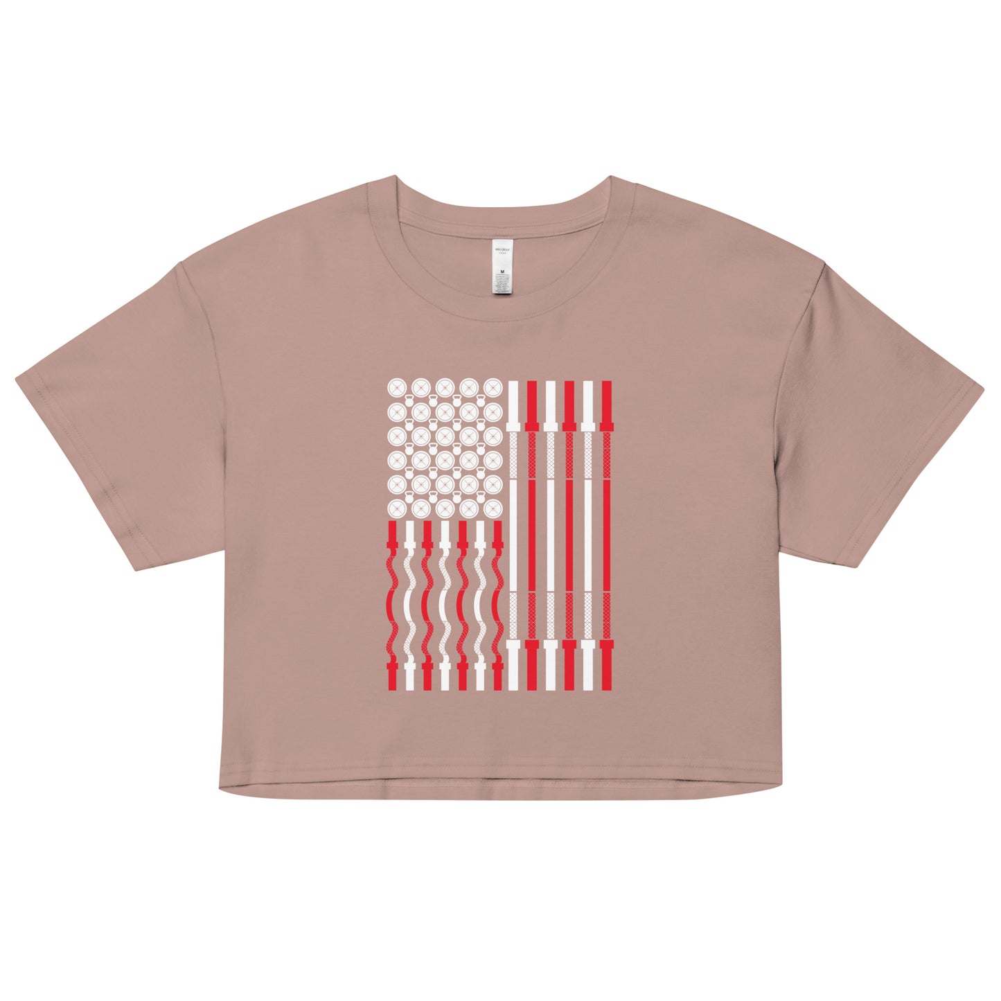 Workout Flag Women's Crop Tee