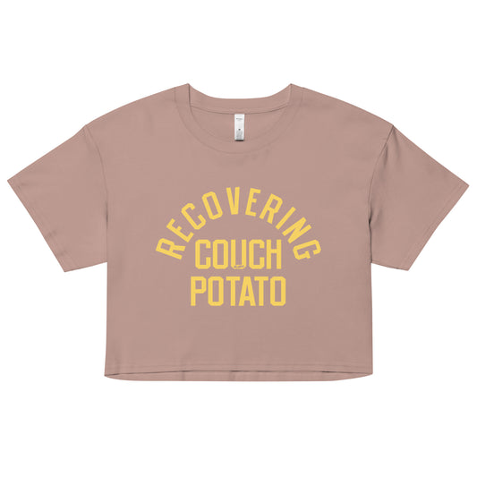 Recovering Couch Potato Women's Crop Tee