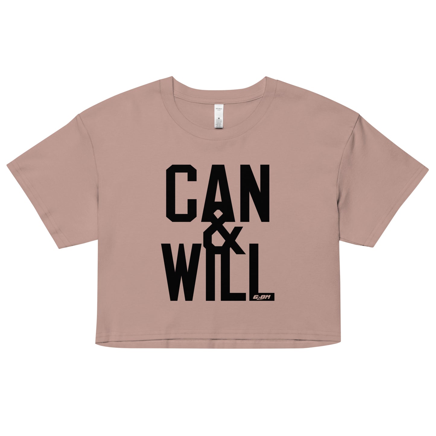 Can And Will Women's Crop Tee