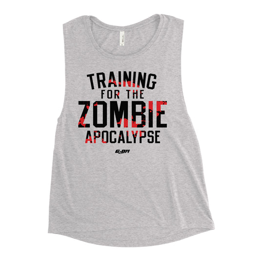 Training For The Zombie Apocalypse Women's Muscle Tank