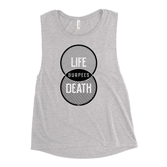 Burpees Venn Diagram Women's Muscle Tank