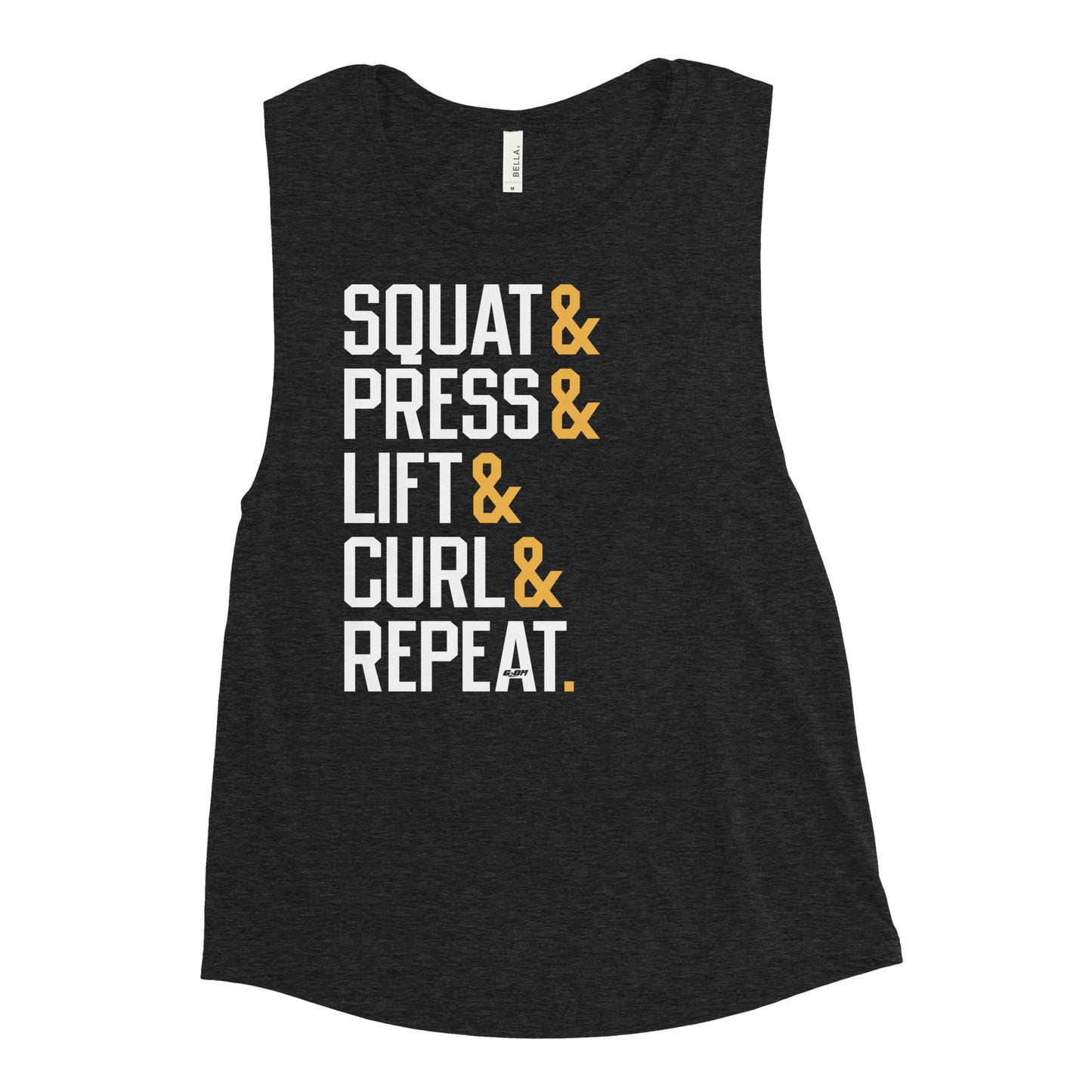 Squat Press Lift Curl Repeat Women's Muscle Tank