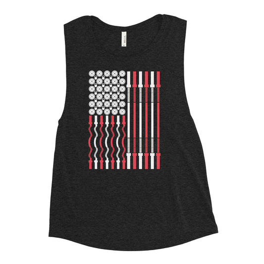 Workout Flag Women's Muscle Tank