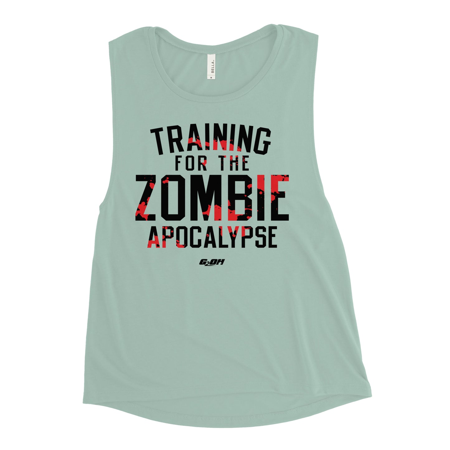 Training For The Zombie Apocalypse Women's Muscle Tank