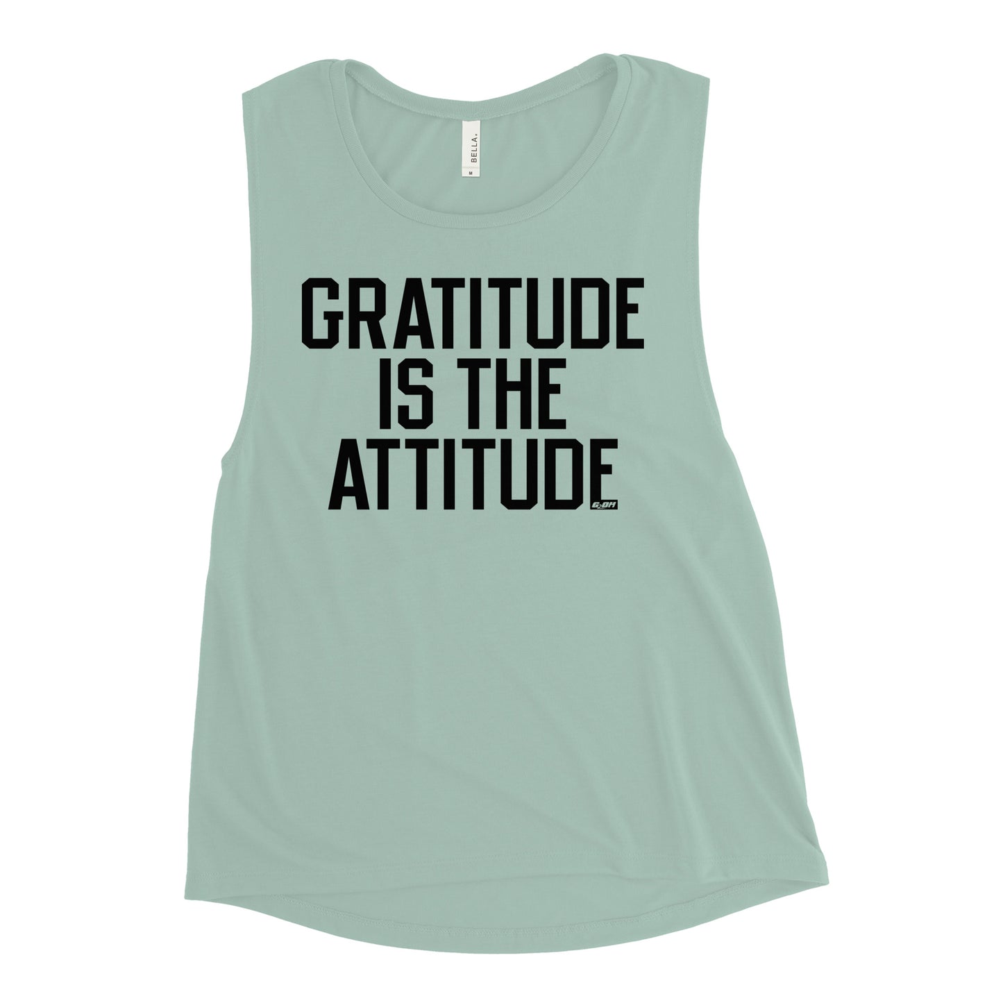 Gratitude Is The Attitude Women's Muscle Tank