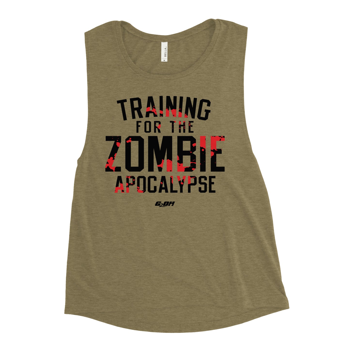 Training For The Zombie Apocalypse Women's Muscle Tank