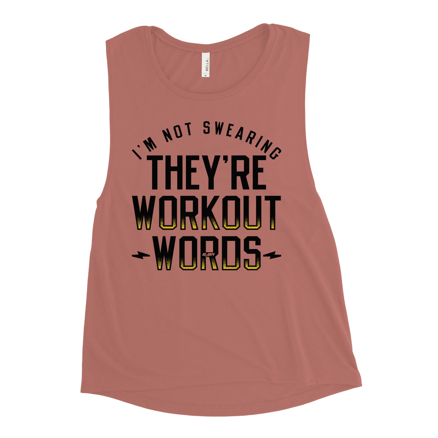 They're Workout Words Women's Muscle Tank